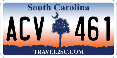 SC license plate ACV461