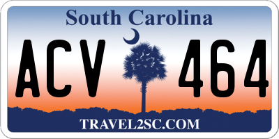 SC license plate ACV464