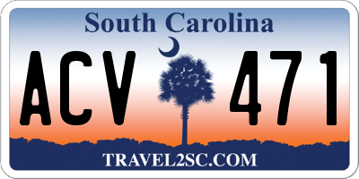 SC license plate ACV471
