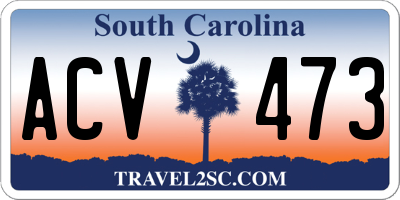 SC license plate ACV473