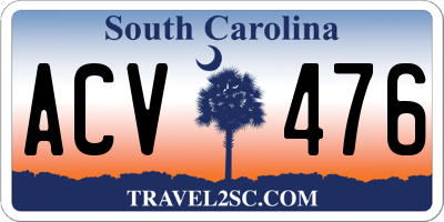 SC license plate ACV476