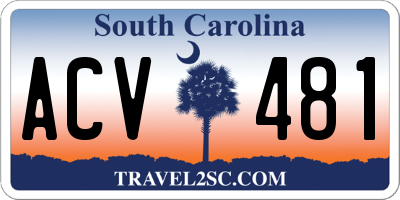 SC license plate ACV481