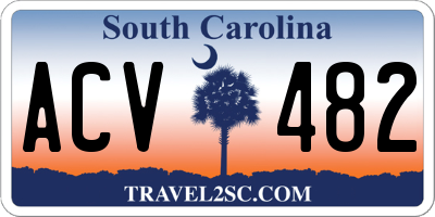 SC license plate ACV482