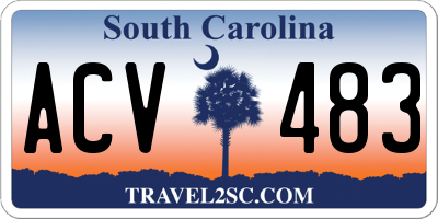 SC license plate ACV483