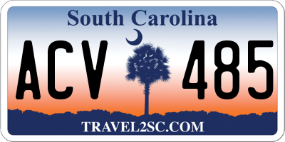 SC license plate ACV485