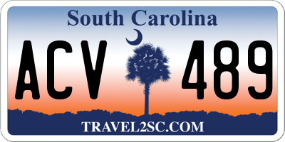 SC license plate ACV489