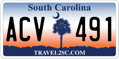 SC license plate ACV491