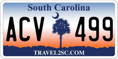 SC license plate ACV499