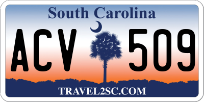 SC license plate ACV509