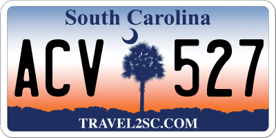 SC license plate ACV527