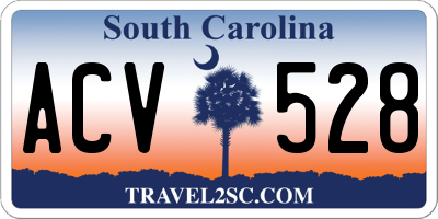 SC license plate ACV528