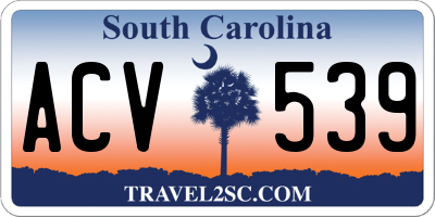 SC license plate ACV539
