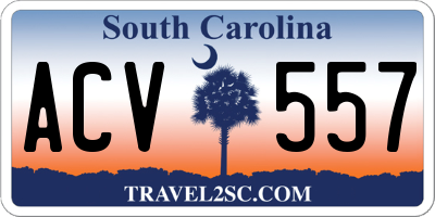 SC license plate ACV557