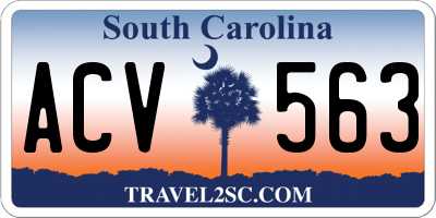 SC license plate ACV563
