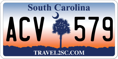SC license plate ACV579
