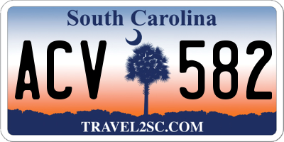 SC license plate ACV582