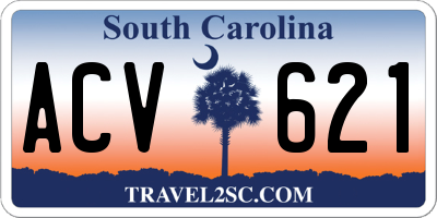 SC license plate ACV621