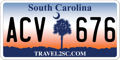 SC license plate ACV676