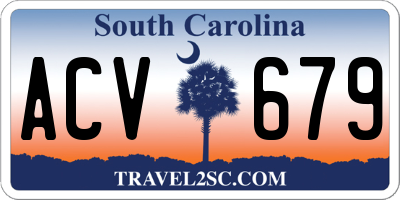 SC license plate ACV679