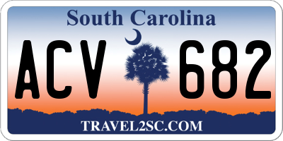 SC license plate ACV682