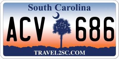 SC license plate ACV686