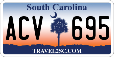 SC license plate ACV695
