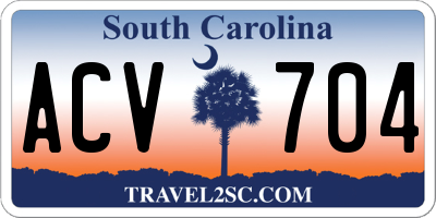 SC license plate ACV704