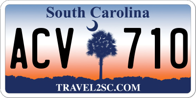 SC license plate ACV710