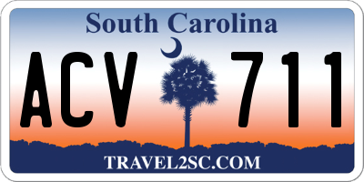 SC license plate ACV711