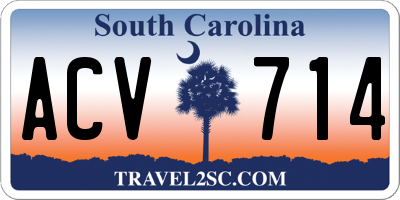 SC license plate ACV714