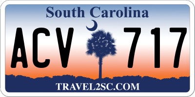 SC license plate ACV717