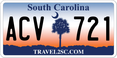 SC license plate ACV721