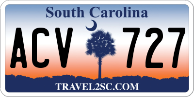 SC license plate ACV727