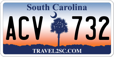 SC license plate ACV732