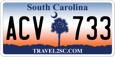 SC license plate ACV733