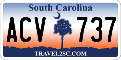 SC license plate ACV737