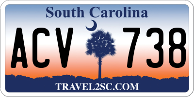SC license plate ACV738