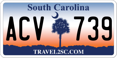 SC license plate ACV739
