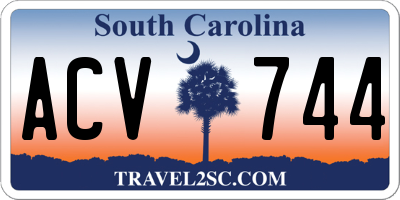 SC license plate ACV744