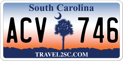 SC license plate ACV746