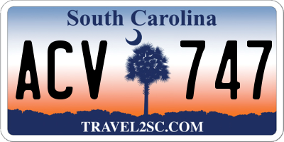 SC license plate ACV747