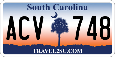 SC license plate ACV748