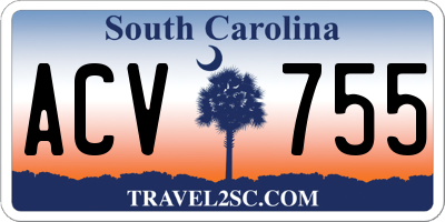 SC license plate ACV755
