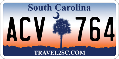 SC license plate ACV764