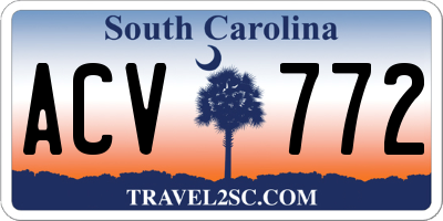SC license plate ACV772