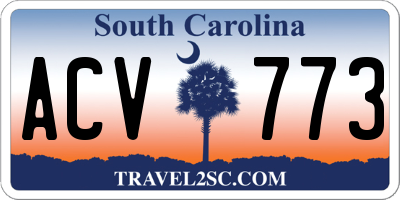 SC license plate ACV773