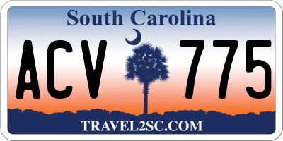 SC license plate ACV775