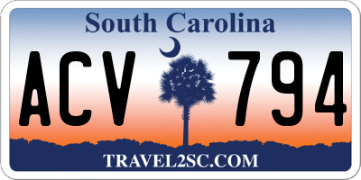 SC license plate ACV794