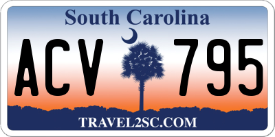 SC license plate ACV795