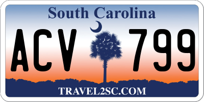 SC license plate ACV799